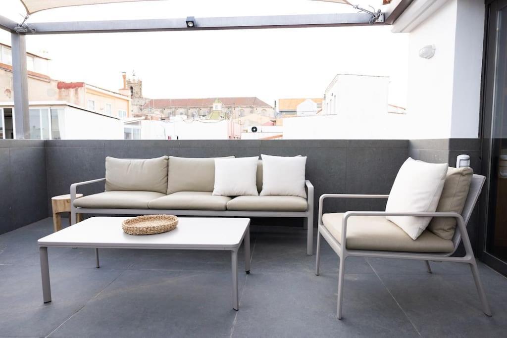 Apartamento ático en el casco antiguo Mataró Esterno foto